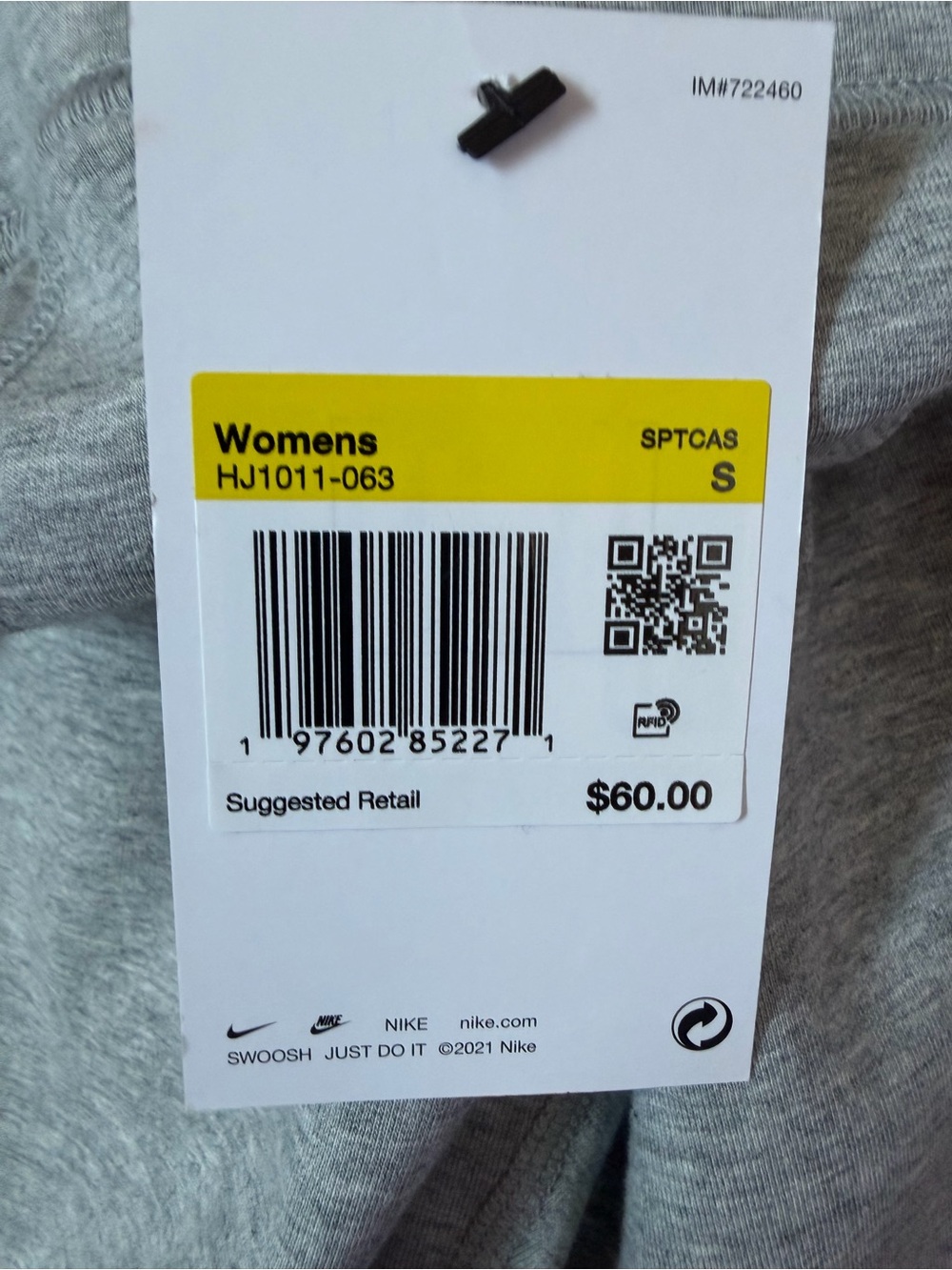 Nike Sportswear Womens Small Grey Tight Fit High Rise Full Length Yoga Pants NWT - Picture 7 of 13